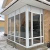 Входная группа из стеклопакетов